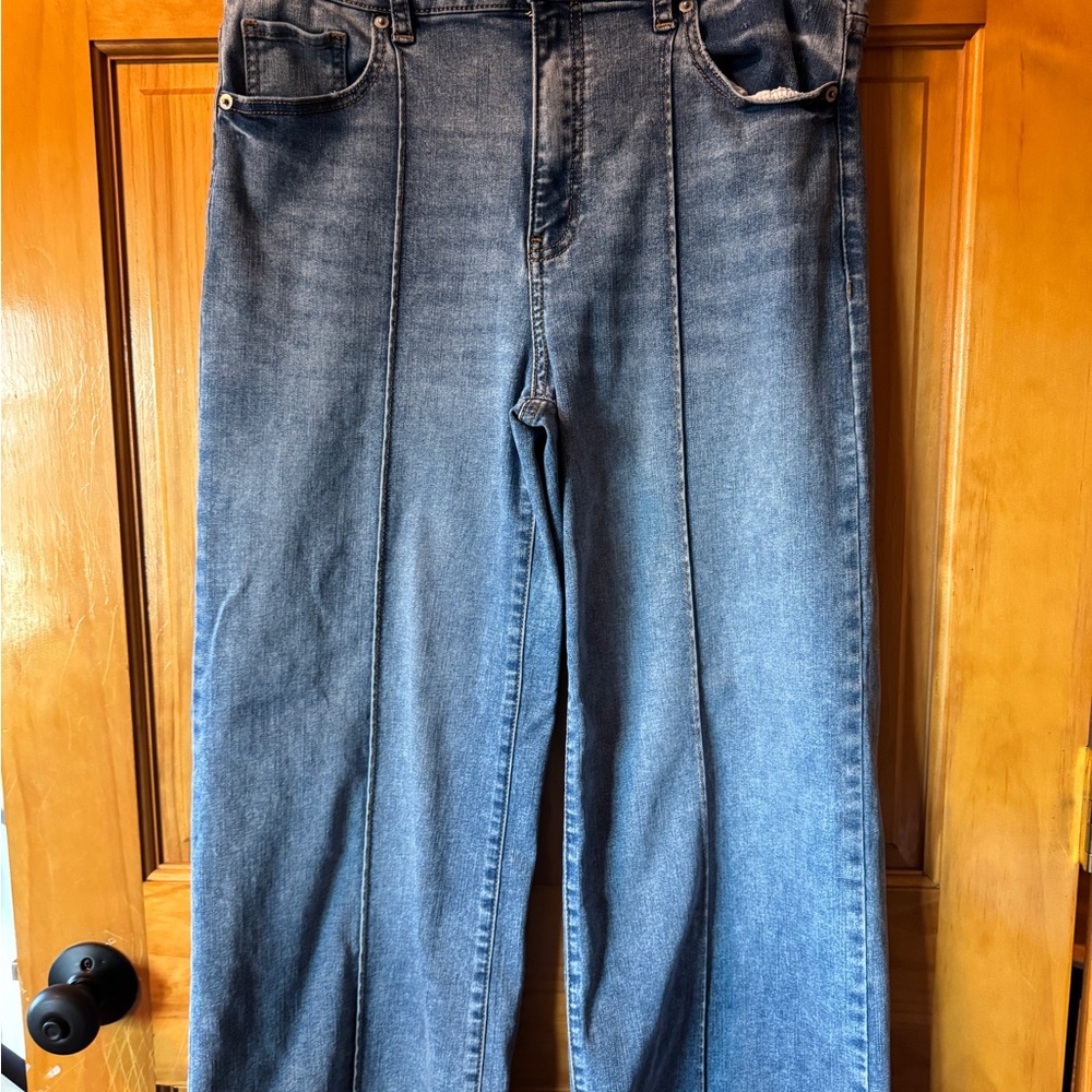 Time and Tru Wide Leg Jeans with Seam Detail